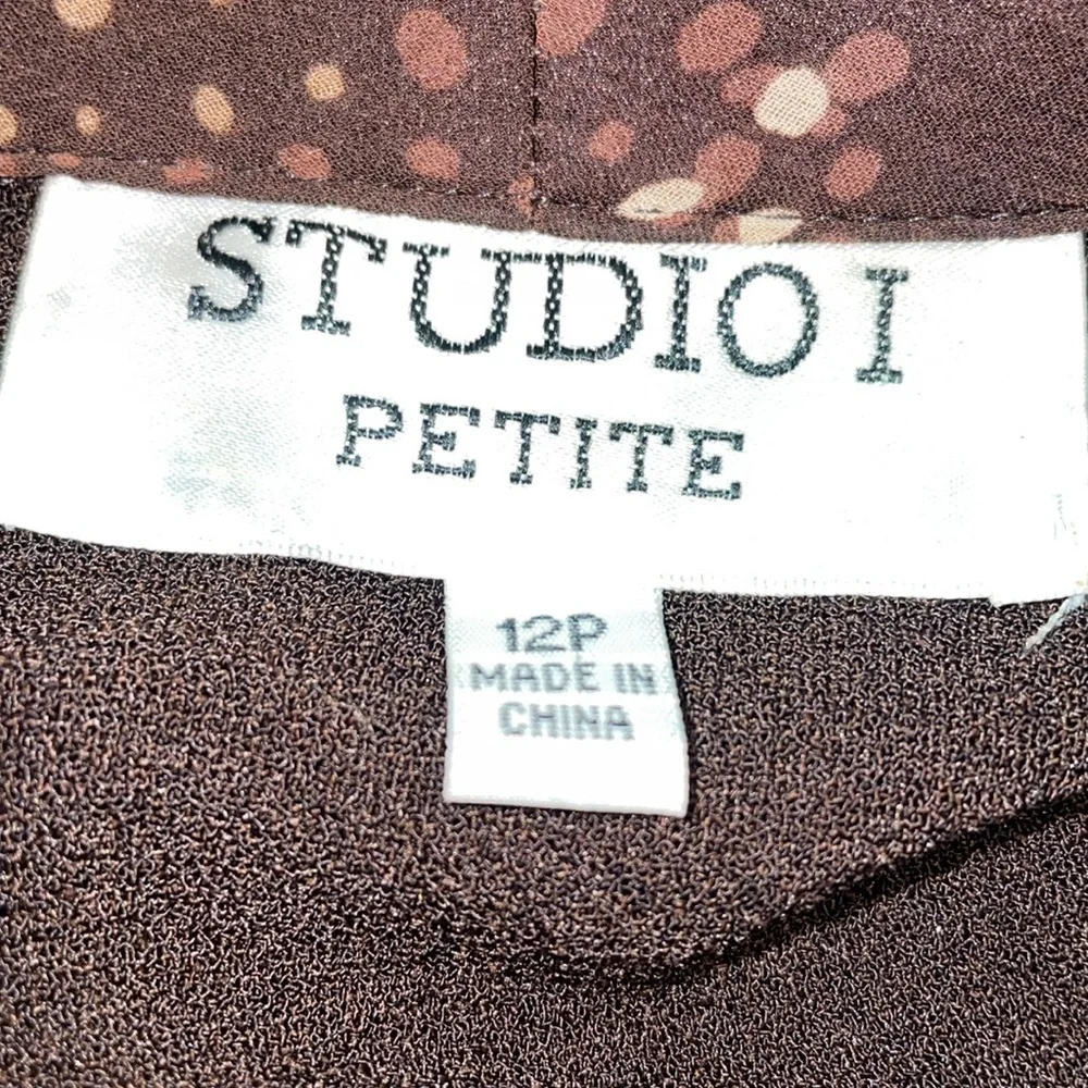 Lot of 2 Studio I brown blazers.  Size 12/12P.‎